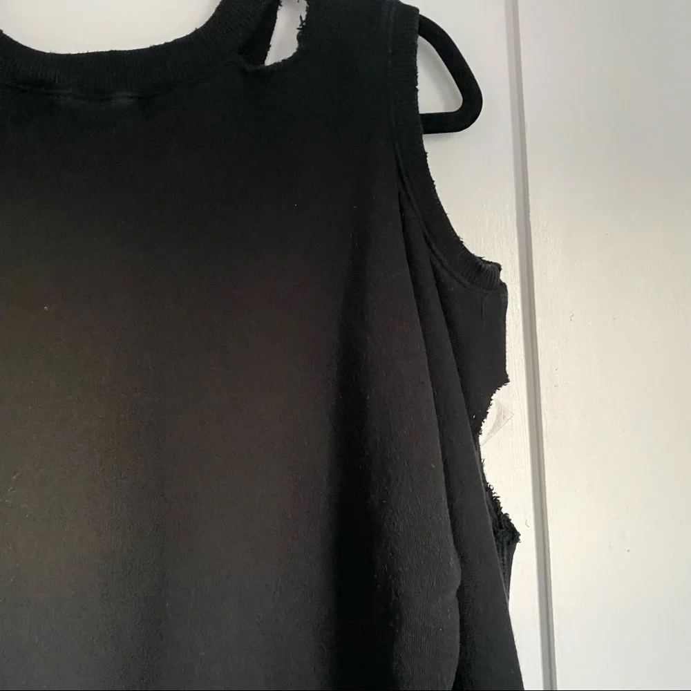 n: Philanthropy Black Cut-Out Sweatshirt - Picture 4 of 8